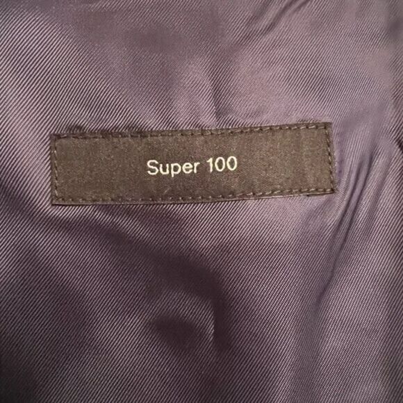 Hugo Boss Nobis2 Super 100 Slim Fit Partially Lined Blazer Sport Coat 42R 42 R - Picture 5 of 9